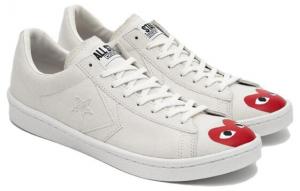 Кеды Converse X Comme Des Garcons Play Pro Leather 'White Red' 34201320