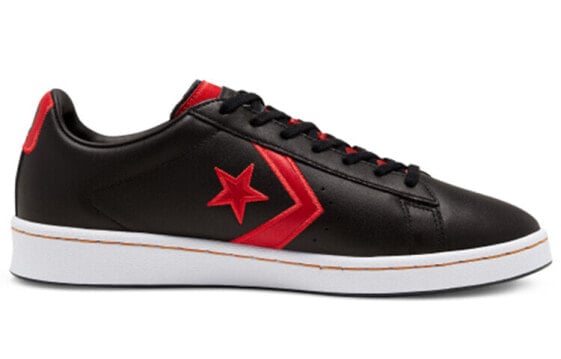 Кеды Converse Cons Pro Leather Skateboard Shoes Unisex Low-Top Black Red White 168871C