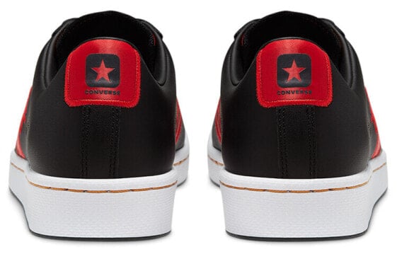 Кеды Converse Cons Pro Leather Skateboard Shoes Unisex Low-Top Black Red White 168871C