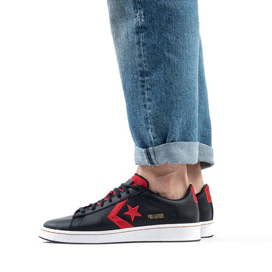 Кеды Converse Cons Pro Leather Skateboard Shoes Unisex Low-Top Black Red White 168871C