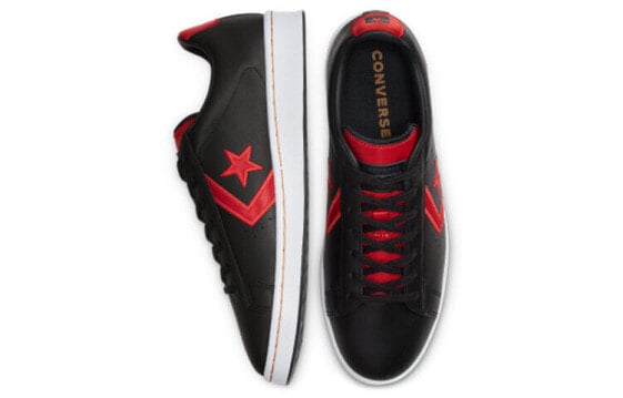 Кеды Converse Cons Pro Leather Skateboard Shoes Unisex Low-Top Black Red White 168871C