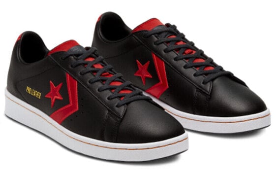 Кеды Converse Cons Pro Leather Skateboard Shoes Unisex Low-Top Black Red White 168871C