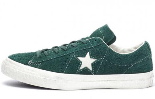 Кеды Converse One Star Series Skateboard Shoes Unisex Low-Top Green White 158939C