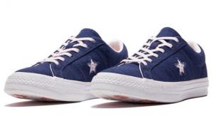 Кеды Converse One Star Series Skateboard Shoes Unisex Low-Top Navy Blue/White 160621C