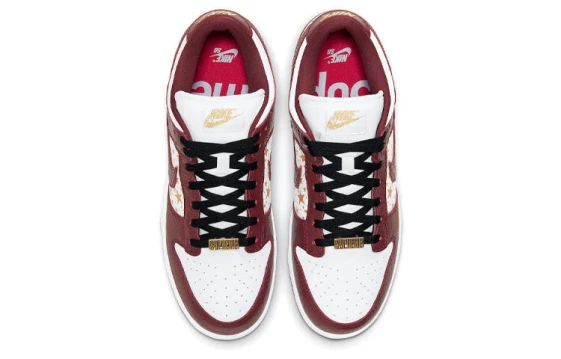 Nike Dunk Coverage Anti-Slip And Wear-Resistant Low-Top Skateboard Shoes Women's Red HJ3491-161(Team59-女款正红八)