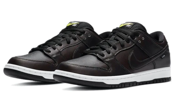 Nike Dunk Wear-Resistant Low-Top Skateboard Shoes Women's Black Red DD1503-101(Team732-蛇来运转)