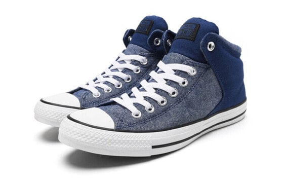 Кеды Converse Chuck Taylor All Star Skateboard Shoes Unisex High-Top Denim Blue Multicolor 164712C
