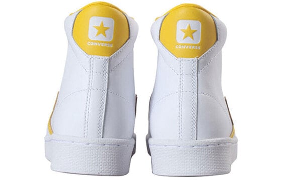 Кеды Converse Pro Leather Hi White Amarillo 166812C