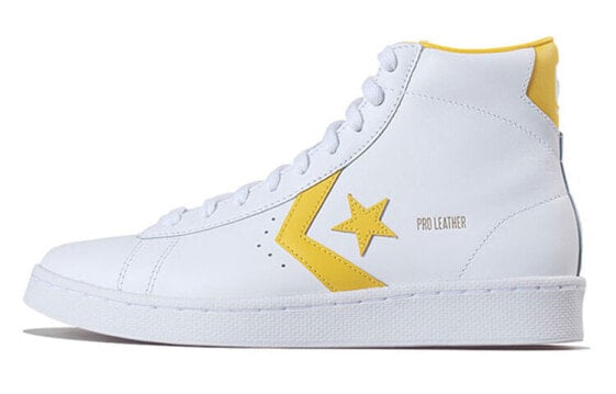 Кеды Converse Pro Leather Hi White Amarillo 166812C