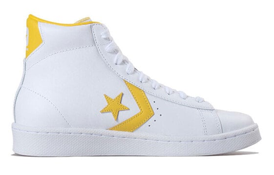 Кеды Converse Pro Leather Hi White Amarillo 166812C