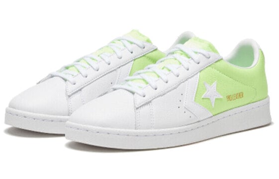 Кеды Pro Leather Converse Low 'White Ghost Green' 167591C