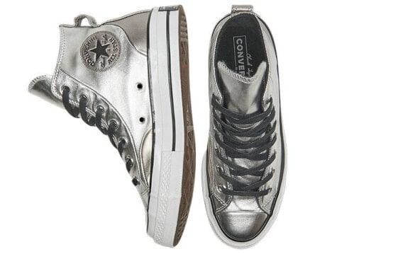 Кеды Converse Chuck Taylor All Star 70 Hi Diamond Metal Silver Women's 569432C