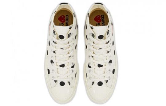 Кеды Converse Chuck Taylor All Star 70 Hi Comme Des Garcons Play Polka Dot White 157251C