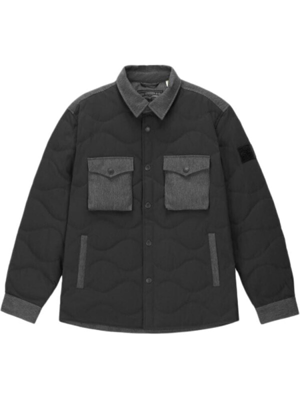 Levi's Down Jacket Men's Blue Black Multicolor