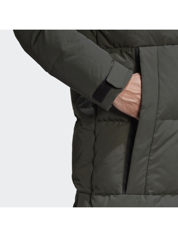 Пуховик мужской повседневный Adidas Deep Earthy Brown