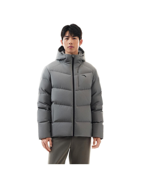 Anta Variety Training Collection Down Jacket Men's Dusty Gray