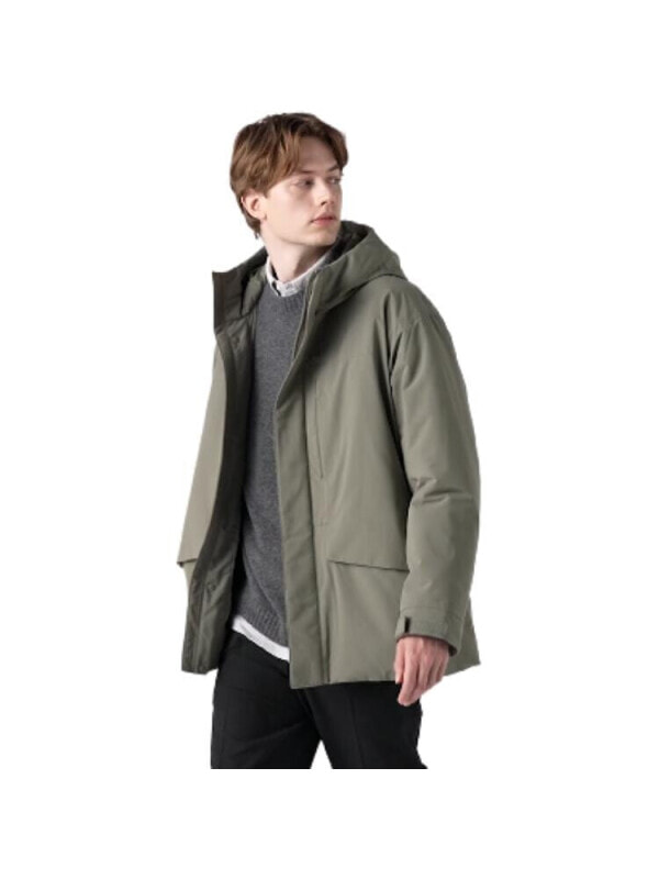 Куртка утепленная мужская для повседневной носки Uniqlo Dark Olive