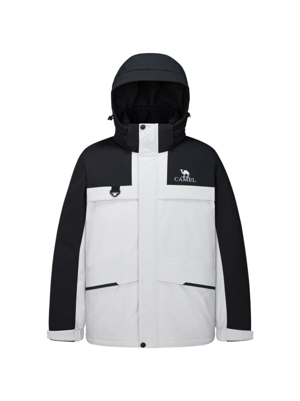 Парка утепленная с капюшоном универсальная для активного отдыха Camel