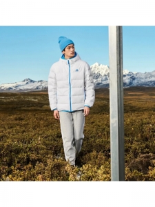 Пуховик унисекс спортивный белый Adidas 4066753894583