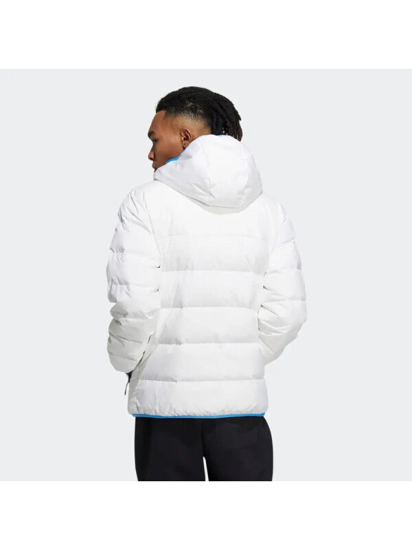 Пуховик унисекс спортивный белый Adidas 4066753894583