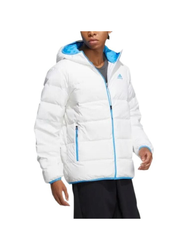 Пуховик унисекс спортивный белый Adidas 4066753894583