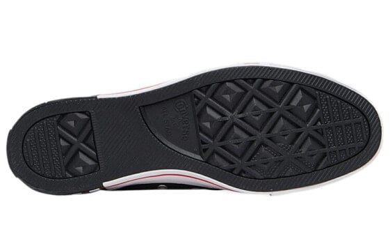 Кеды Converse All Star Canvas Shoes Unisex High-Top Black White Red 164685C