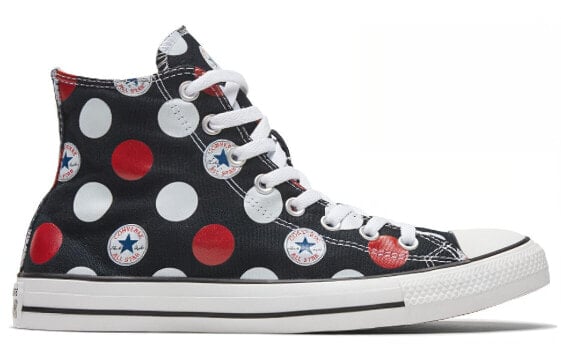 Кеды Converse Chuck Taylor All Star Canvas Shoes Unisex High-Top Polka Dot 167857C