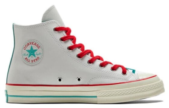 Кеды Converse Chuck Taylor All Star 1970s 'White Teal Red' 173202C