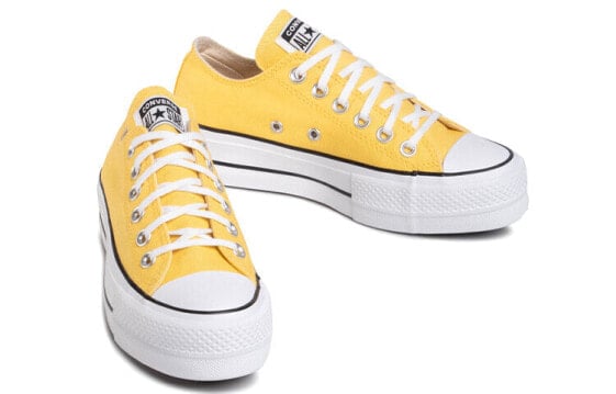 Кеды Converse All Star Lift Canvas Shoes Women's Low-Top Yellow White 568627C