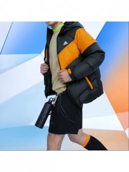 Пуховик мужской черный для повседневной носки Adidas 4064053790161