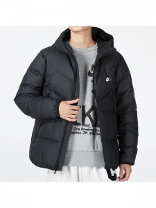 Пуховик унисекс повседневный Nike Warrior Black