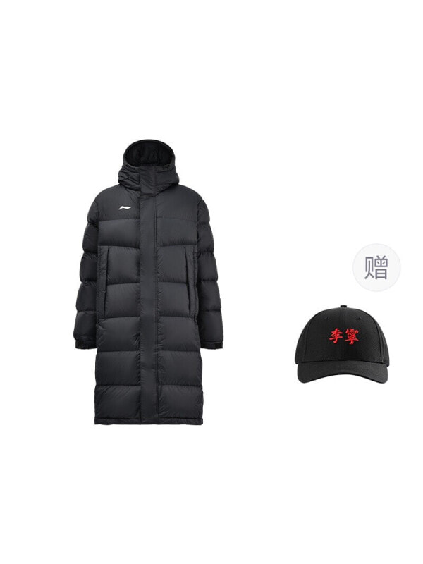 Пуховик унисекс черный для повседневной носки LiNing