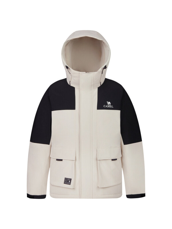 Куртка мужская зимняя с карманами ветронепроницаемая водоотталкивающая Camel