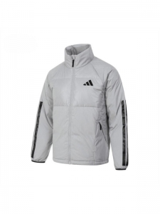 Пуховик универсальный для повседневной носки Adidas серый