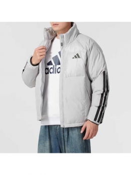 Пуховик универсальный для повседневной носки Adidas серый