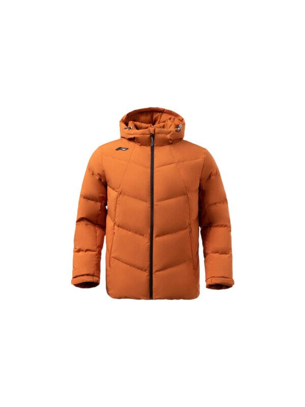 Пуховик утепленный мужской для фитнеса LiNing Fitness Series Mumbai Umber