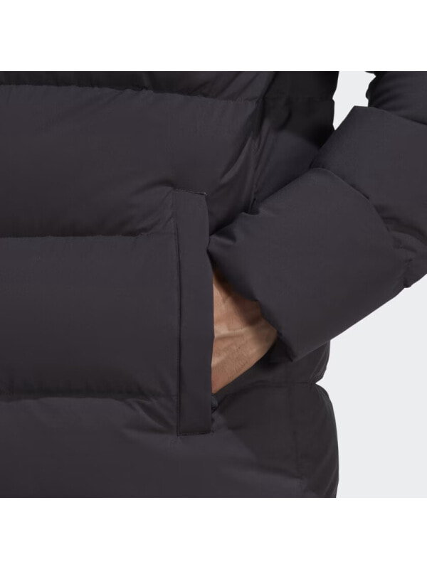 Куртка утепленная мужская для повседневной Adidas Helionic Hooded Down Jacket