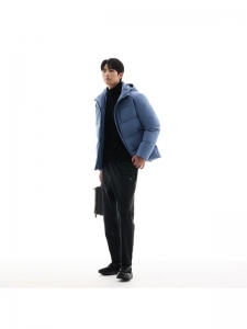 Пуховик мужской повседневный Anta Checkerboard Gray