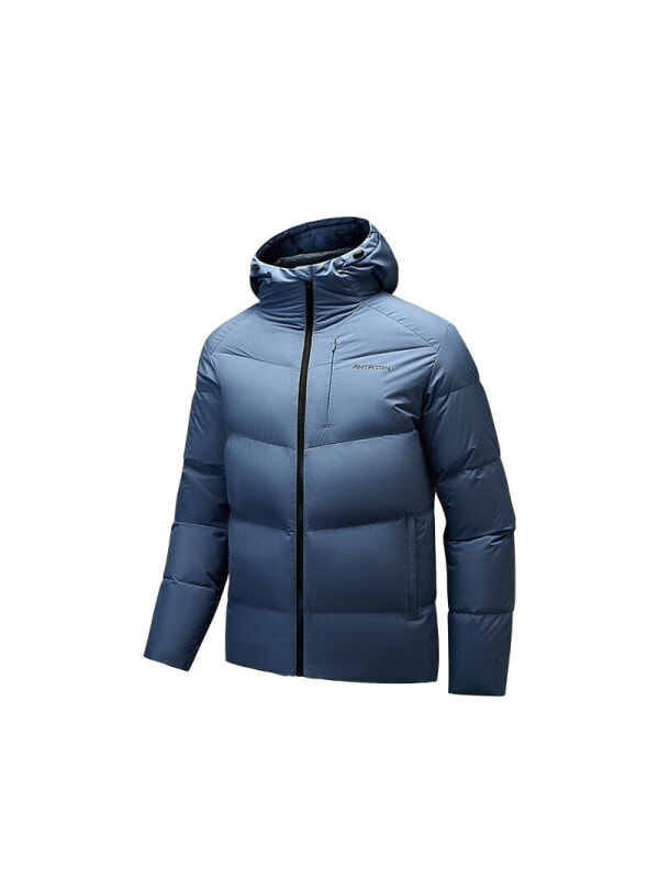 Пуховик мужской повседневный Anta Checkerboard Gray