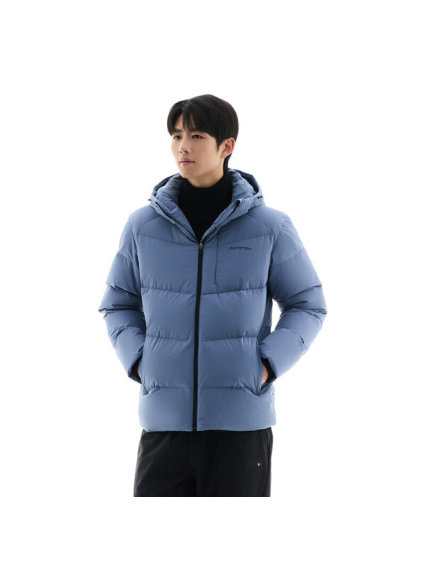 Пуховик мужской повседневный Anta Checkerboard Gray