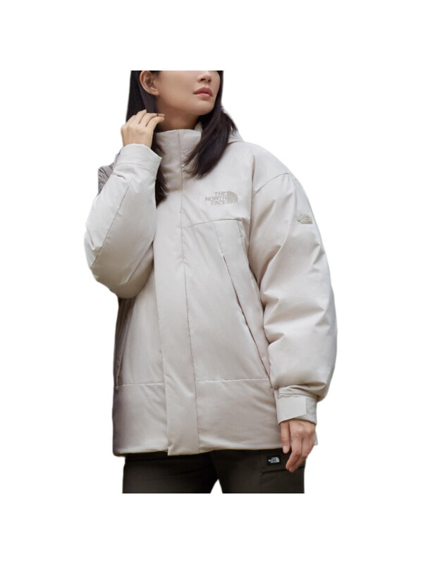 Куртка утепленная мужская для повседневной носки the north face white