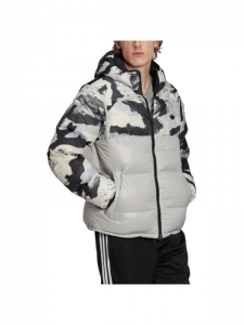 Adidas Originals Clover Series Outfit Down Jacket Men's Black/White/Gray