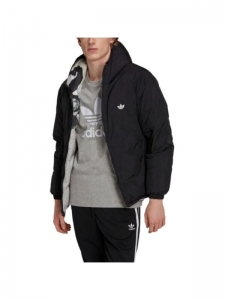 Adidas Originals Clover Series Outfit Down Jacket Men's Black/White/Gray