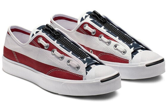 Кеды Converse Jack Purcell Zip Ox TakahiroMiyashita TheSoloist White Red 164836c