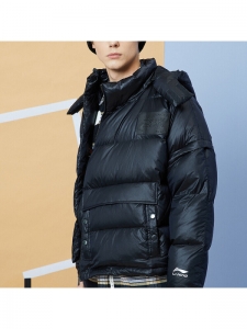LiNing Down Jackets Men's New Standard Black