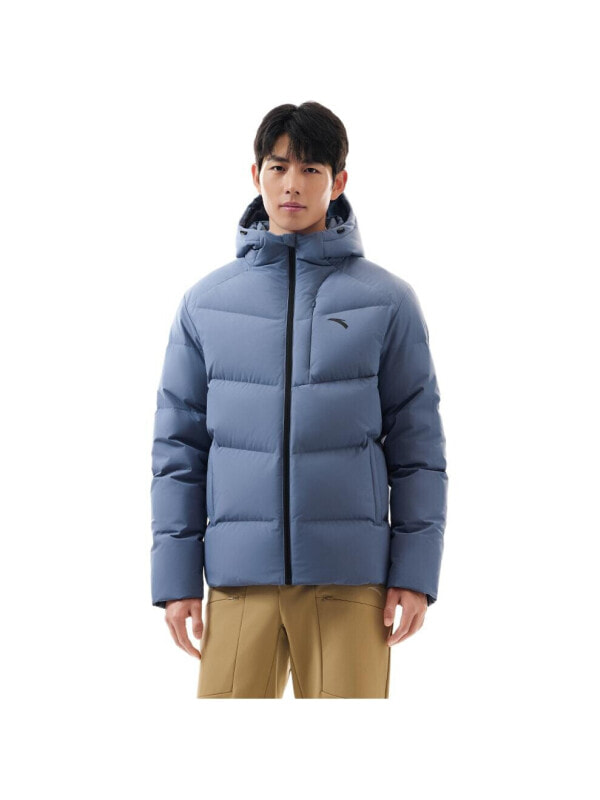 Anta Variety Training Collection Down Jacket Men's Chessboard Gray