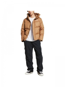 Куртка утепленная мужская для повседневной носки Converse Down Jacket Brown