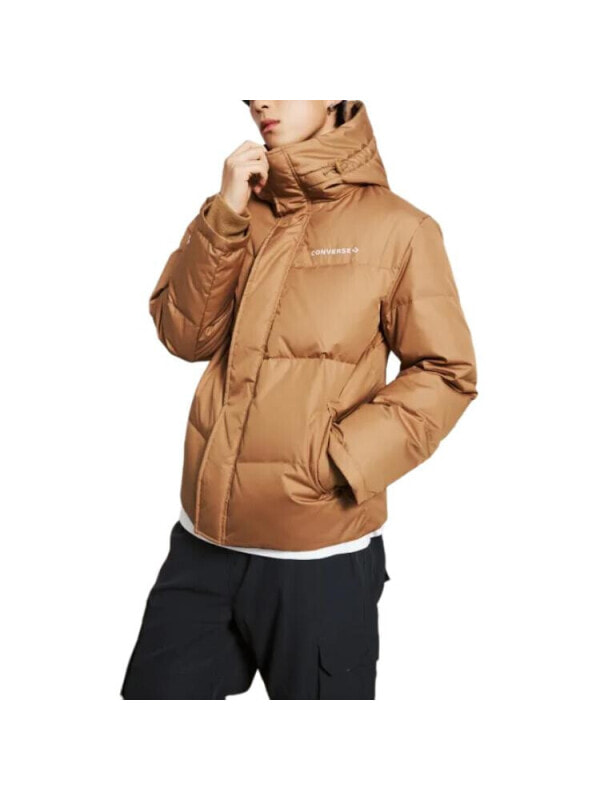 Куртка утепленная мужская для повседневной носки Converse Down Jacket Brown