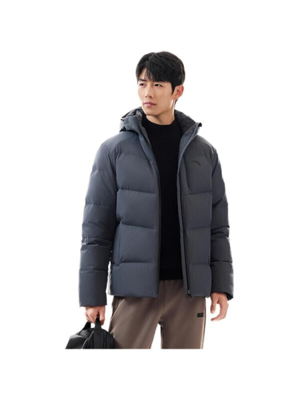 Anta Variety Training Collection Down Jacket Men's Men's Gray Clothing