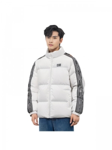 Anta Life Collection Down Jacket Unisex Asphalt Gray White